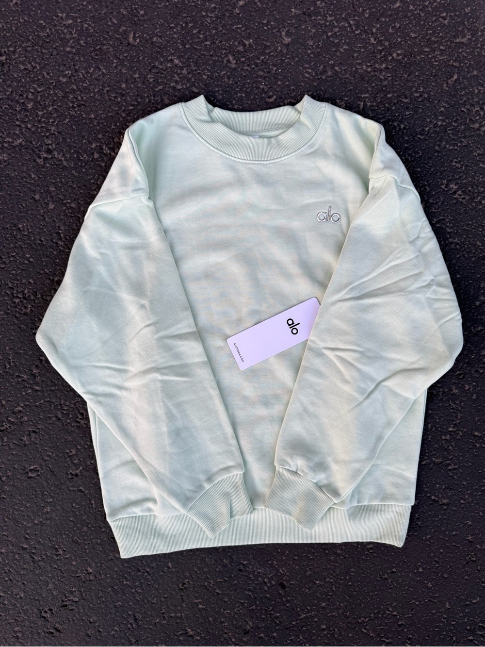 ALO Yoga Crewneck Sweater in Mint
